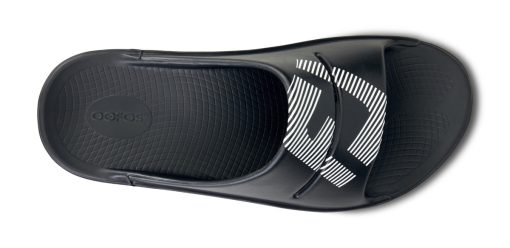 FJ X OOFOS Women's OOahh Sport Slide Sandal - Black - Image 6