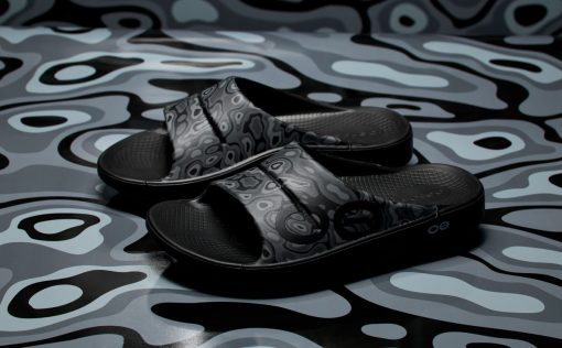Women's OOahh Sport Slide Sandal - Black Water Camo - Image 5