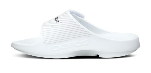 BAUER/OOFOS Women's OOahh Sport Flex Sandal – White - Image 4