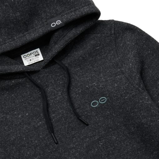 Women's OOmy Knit Hoodie - Dark Charcoal Gray Heather - Image 5