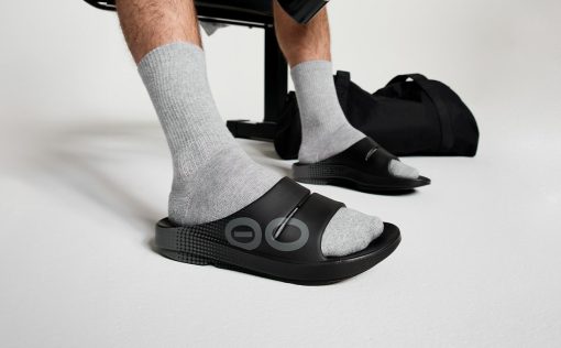 Men's OOahh Sport Slide Sandal - Black Matrix - Image 3