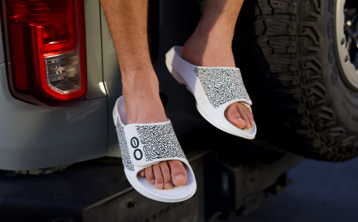 Men's OOahh Sport Flex Sandal - White Labyrinth (SALE) - Image 3