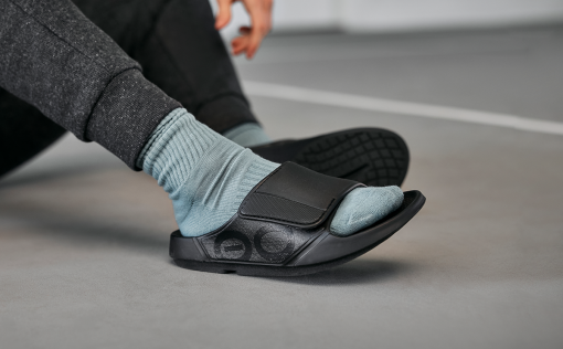 Men's OOahh Sport Flex Sandal - Matte Black - Image 4