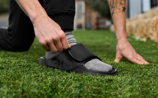 Men's OOahh Sport Flex Sandal - Matte Black - Image 5