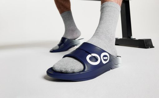 Men's OOahh Sport Slide Sandal - Navy Matrix - Image 5