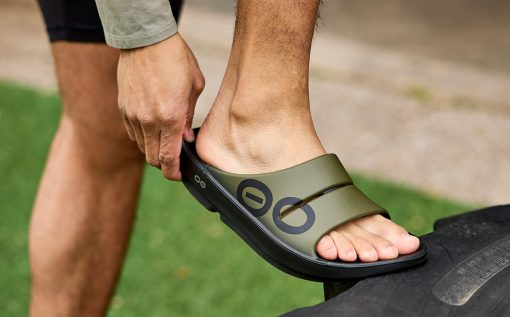 Men's OOahh Sport Slide Sandal - Tactical Green - Image 3