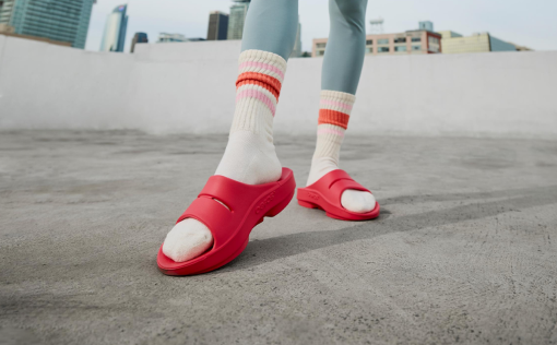 Women's OOahh Slide Sandal - Neon Berry - Image 5