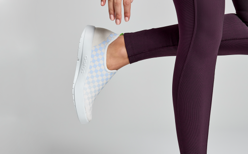 Women's OOmg eeZee Low Shoe - Purple Jade Checker (SALE) - Image 5