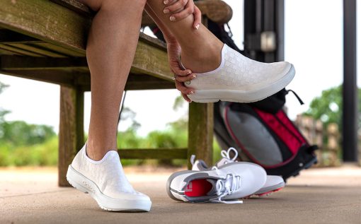 Women's OOmg eeZee Low Shoe - White Checker - Image 3