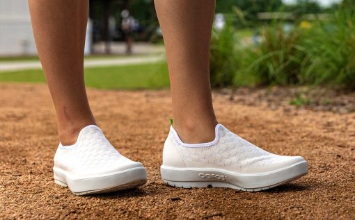 Women's OOmg eeZee Low Shoe - White Checker - Image 4